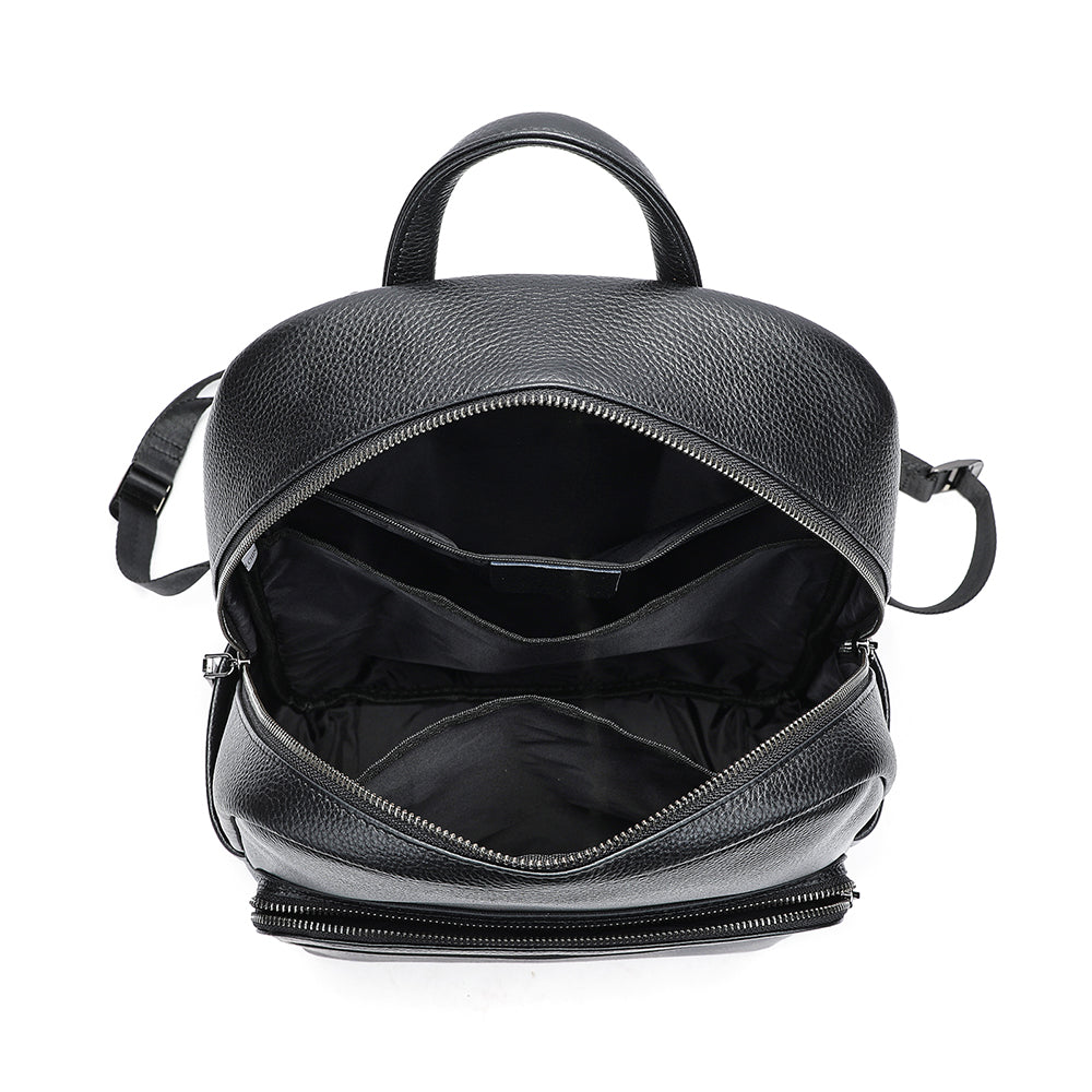 High-End Genuine Cowhide Leather Backpack for Men - Business Travel Laptop Bag