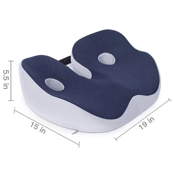 Seat Cushion for Office Chair – Memory Foam Sit Bone Cushion with Cooling Mesh