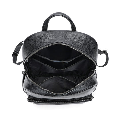 High-End Genuine Cowhide Leather Backpack for Men - Business Travel Laptop Bag