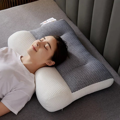 Neck Pillow for Sleeping – Ergonomic Cervical Pillow for Side & Back Sleepers