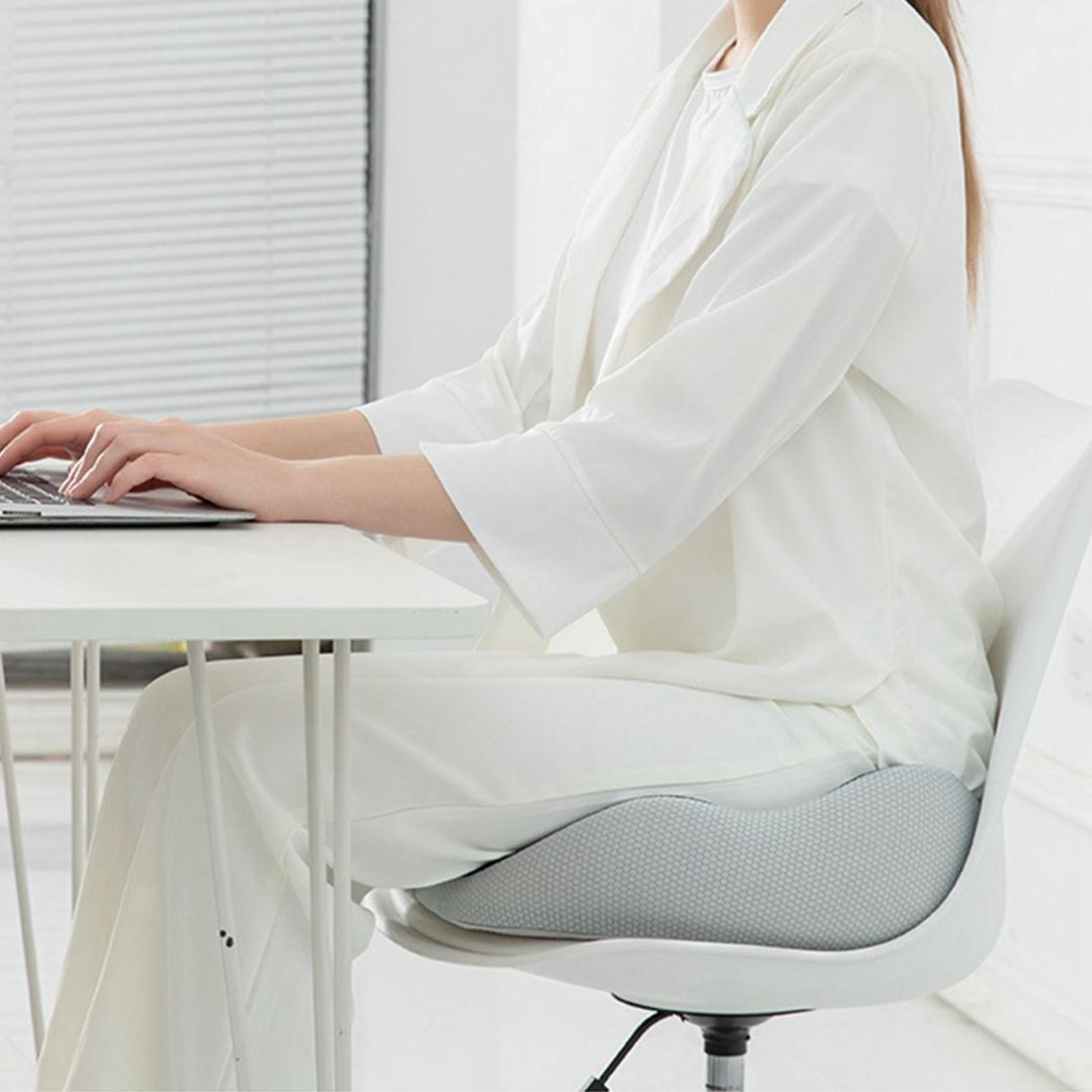 Seat Cushion for Office Chair – Memory Foam Sit Bone Cushion with Cooling Mesh
