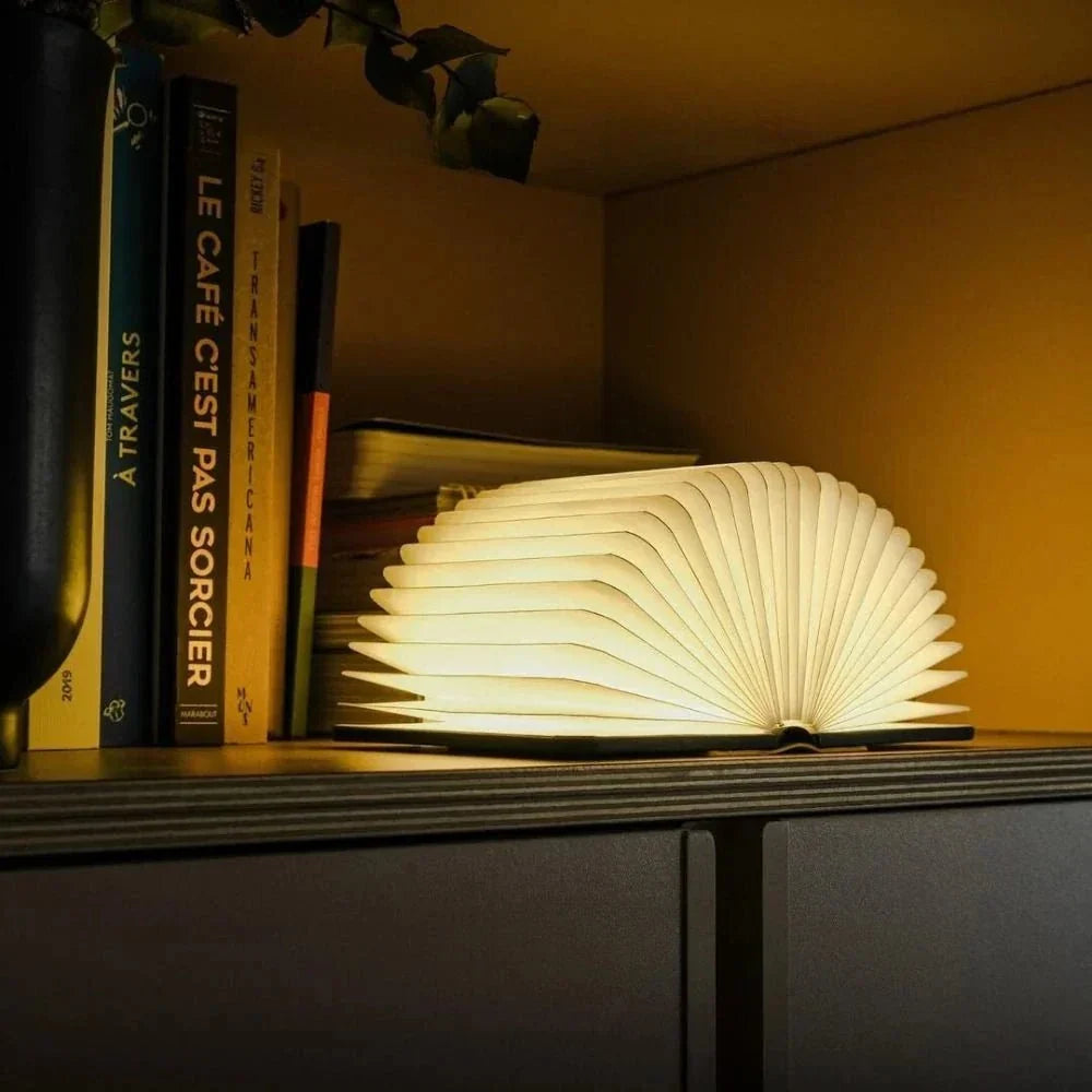 Boek book lamp in three sizes side by side