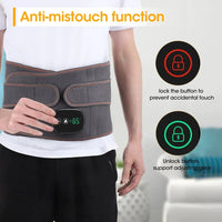 Heated Back Massager Belt – Cordless Heating Pad for Back with Vibration