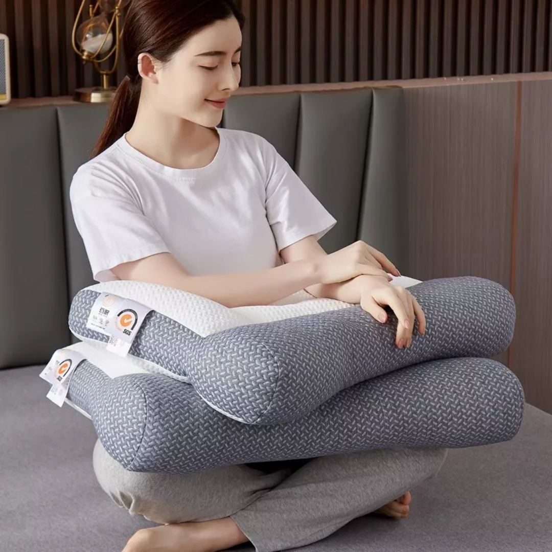 Neck Pillow for Sleeping – Ergonomic Cervical Pillow for Side & Back Sleepers