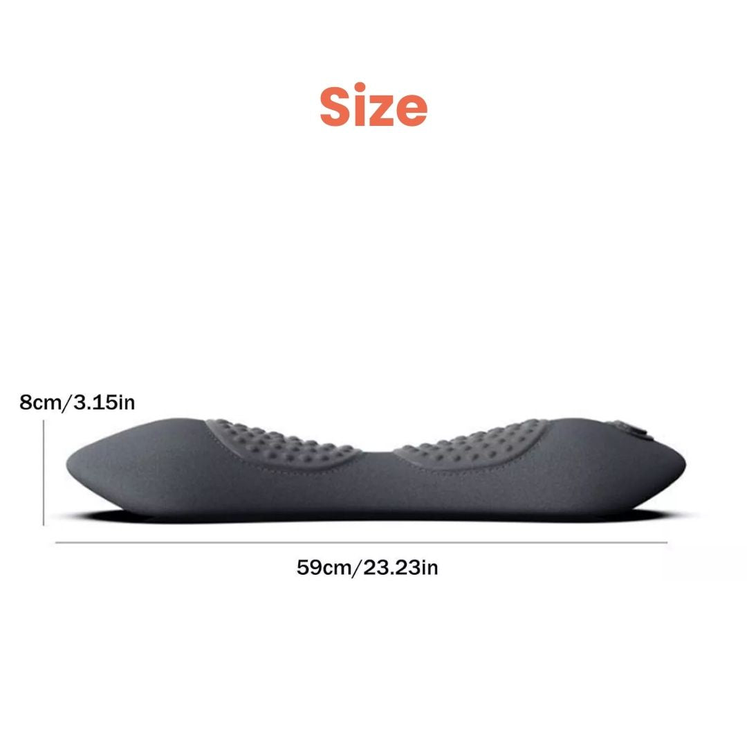 Back Stretcher with Heat & Vibration – 3-in-1 Lumbar Back Massager, Rechargeable