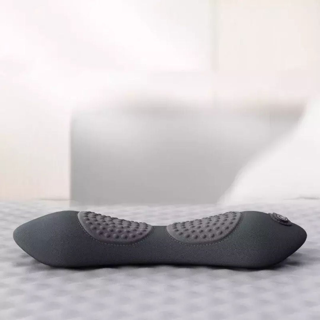 Back Stretcher with Heat & Vibration – 3-in-1 Lumbar Back Massager, Rechargeable
