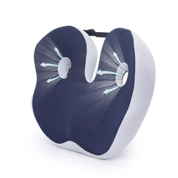 Seat Cushion for Office Chair – Memory Foam Sit Bone Cushion with Cooling Mesh