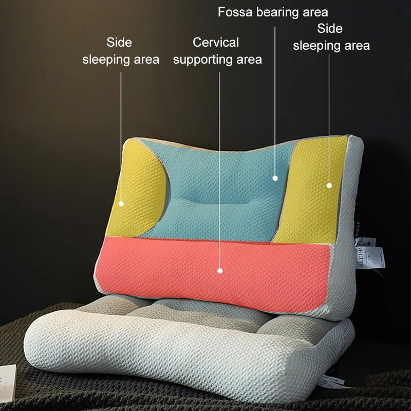 Neck Pillow for Sleeping – Ergonomic Cervical Pillow for Side & Back Sleepers