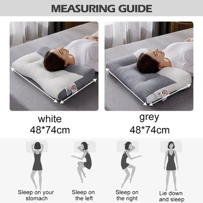 Neck Pillow for Sleeping – Ergonomic Cervical Pillow for Side & Back Sleepers