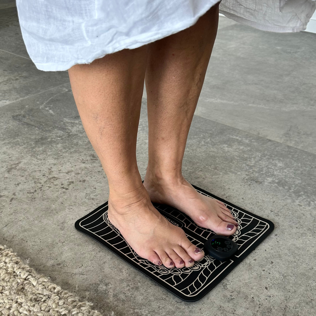 Foot Massager – Foldable EMS Foot Massager Mat with Remote, Rechargeable