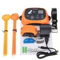 Wireless dog fence with rechargeable training collar