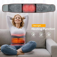 Heated Back Massager Belt – Cordless Heating Pad for Back with Vibration