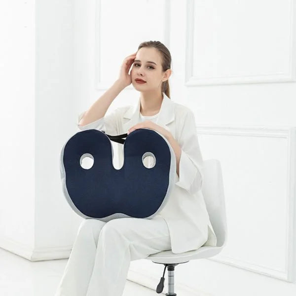 Seat Cushion for Office Chair – Memory Foam Sit Bone Cushion with Cooling Mesh