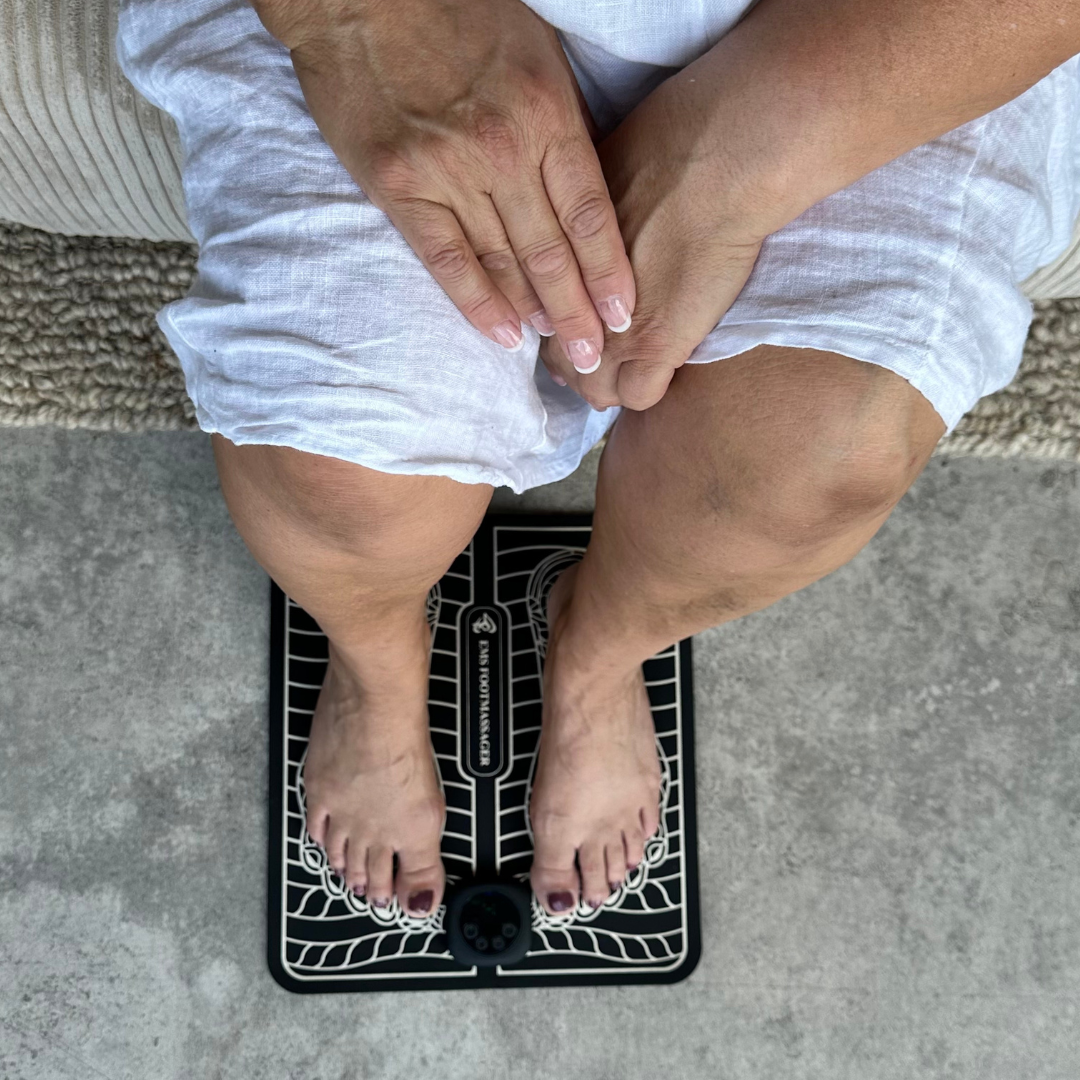 Foot Massager – Foldable EMS Foot Massager Mat with Remote, Rechargeable