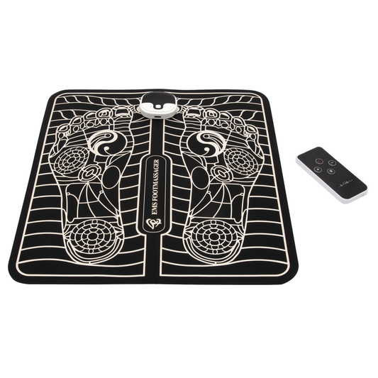 Foot Massager – Foldable EMS Foot Massager Mat with Remote, Rechargeable