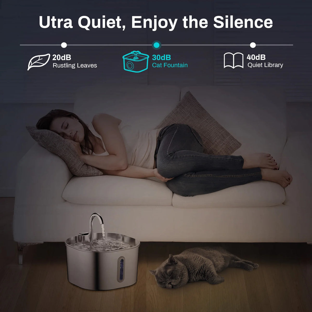 Ultra quiet pump
