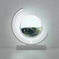 Duna moving sand lamp with blue sand