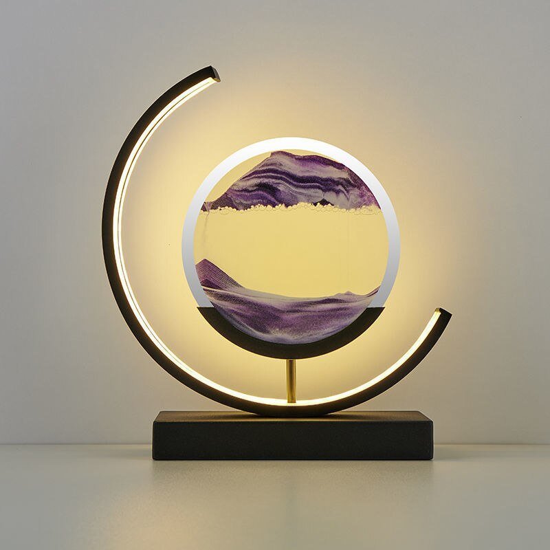 Duna moving sand lamp with red sand