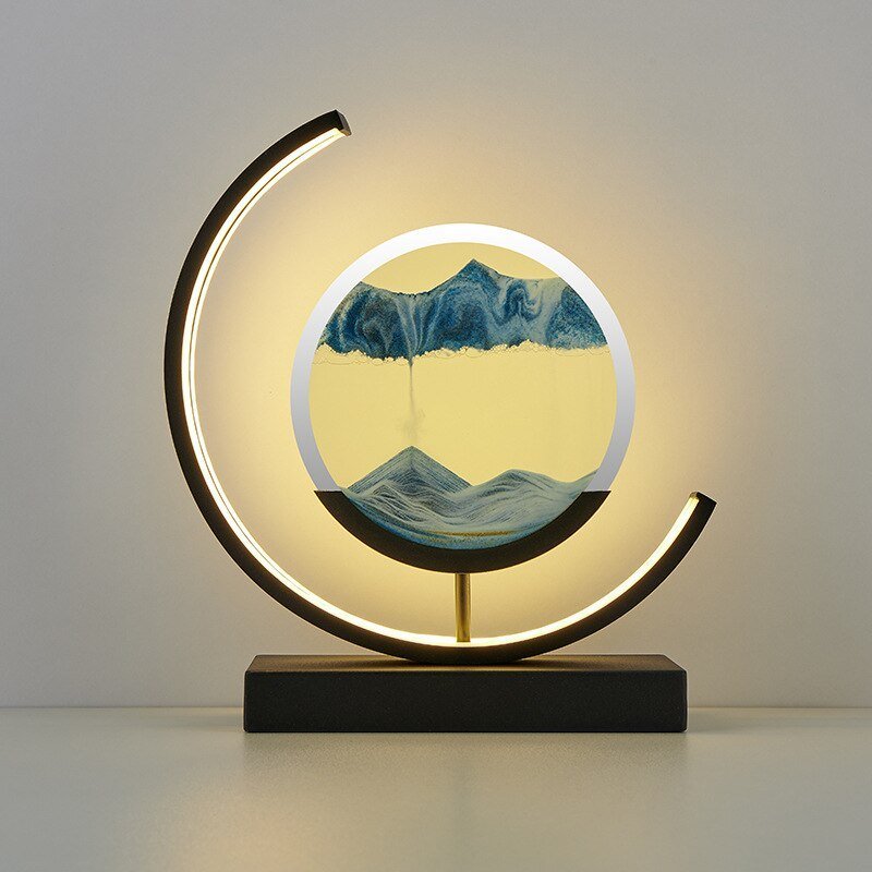 Duna moving sand lamp in the available sand colors