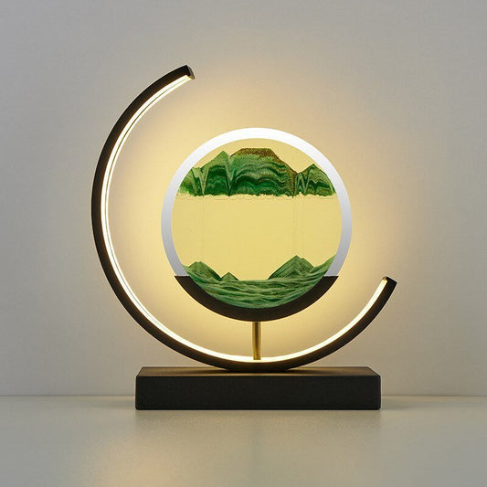 Duna moving sand table lamp, front view