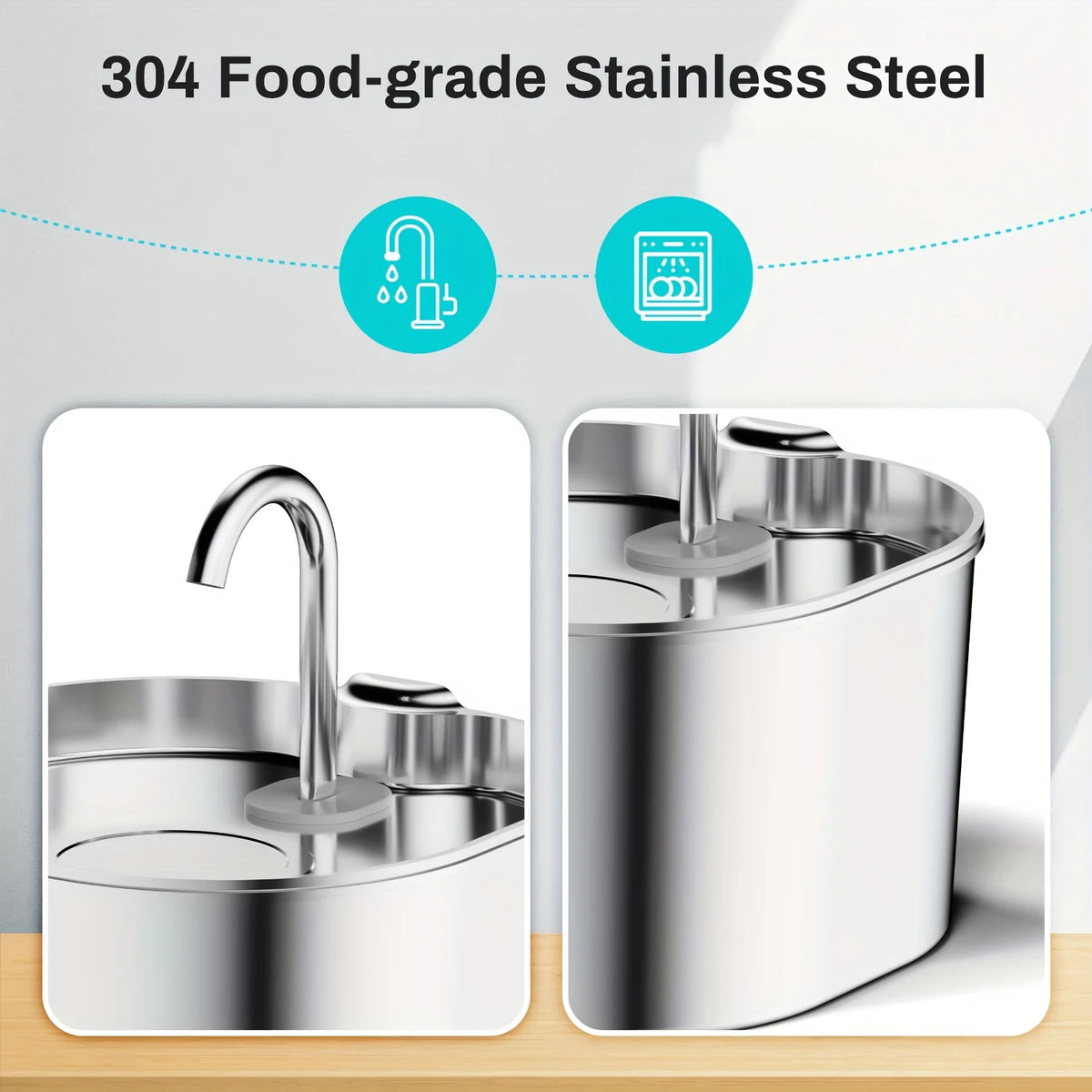 304 food-grade stainless steel bowl