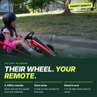 Parent remote lets you steer and set the speed