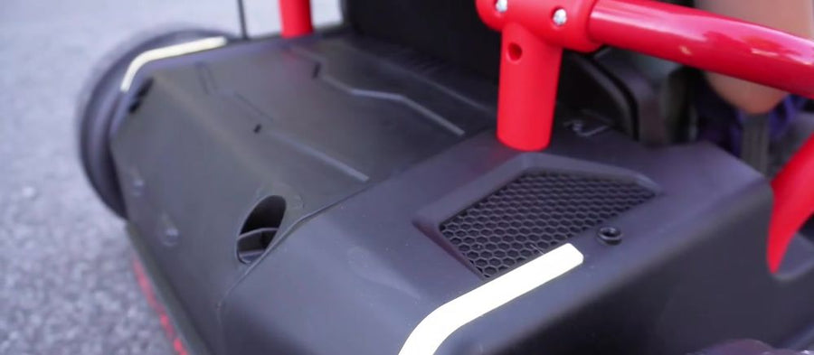 LED light strip on the kart body