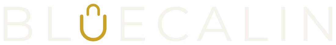 Bluecalin logo, light