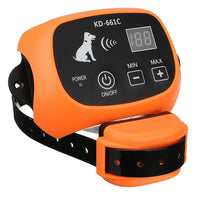 Wireless dog fence with rechargeable training collar