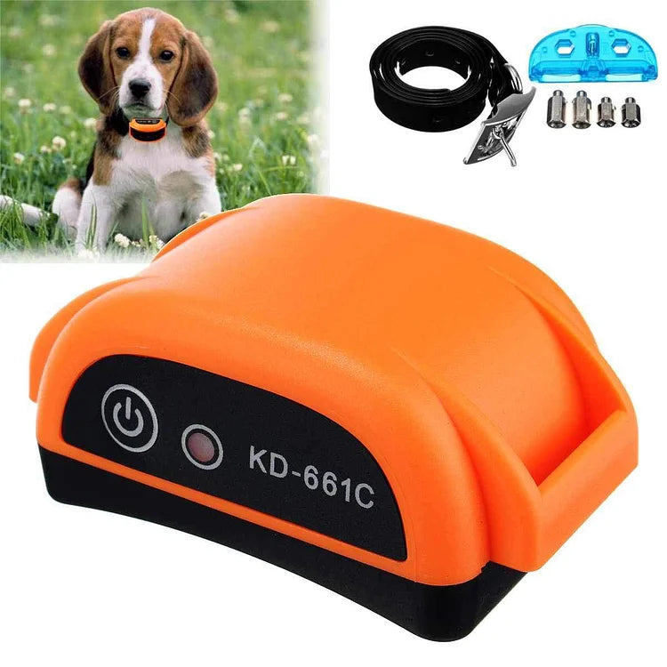Wireless dog fence with rechargeable training collar