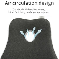 Lumbar Support Pillow & Seat Cushion Set – Memory Foam for Office Chair