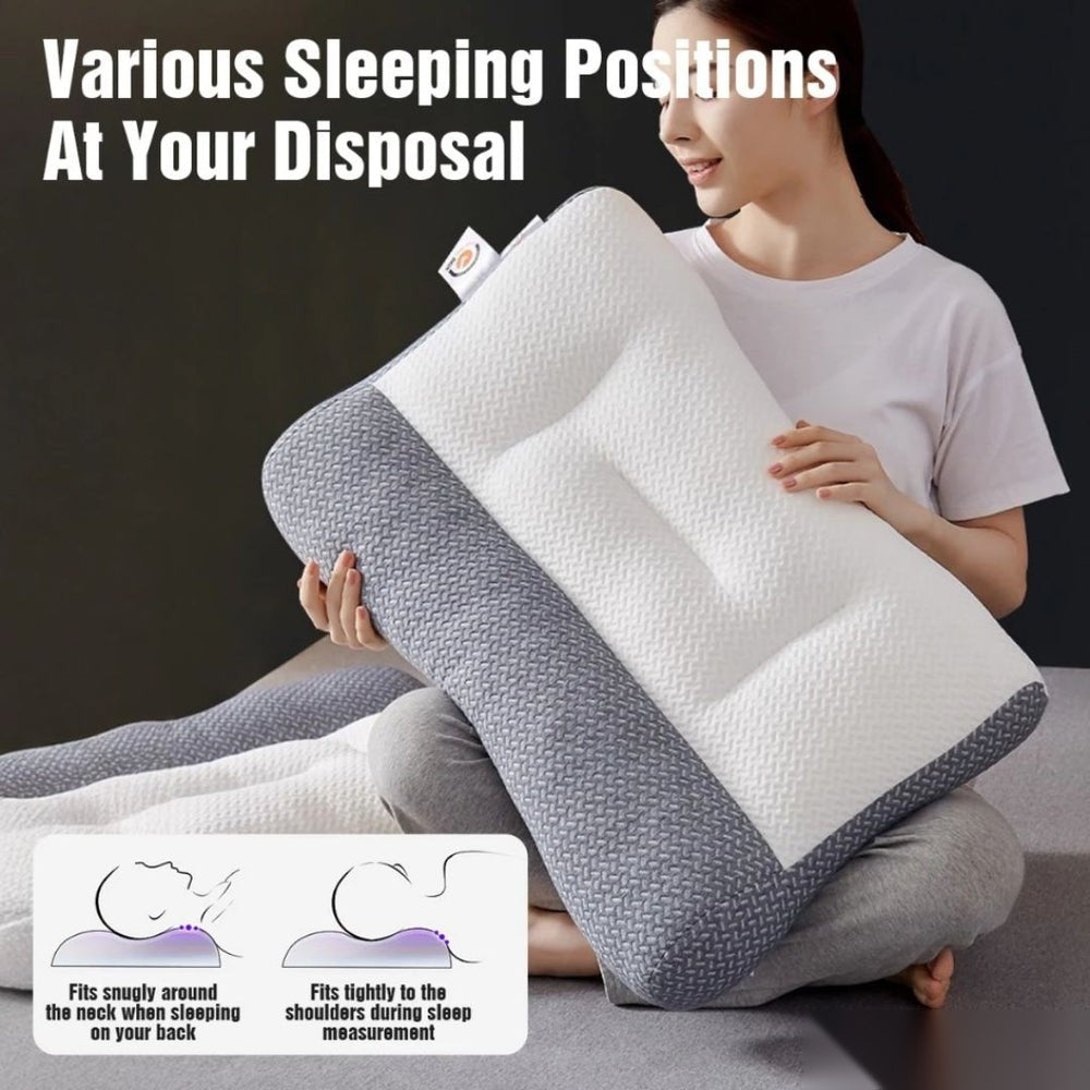 Neck Pillow for Sleeping – Ergonomic Cervical Pillow for Side & Back Sleepers
