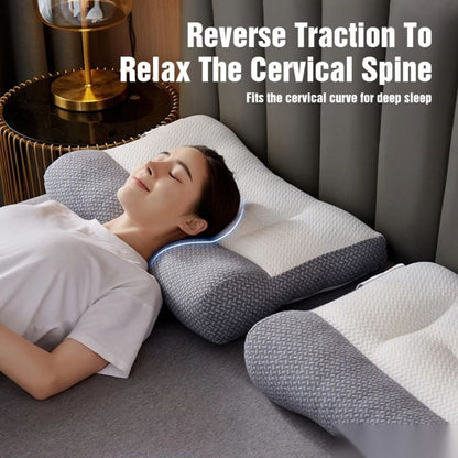 Neck Pillow for Sleeping – Ergonomic Cervical Pillow for Side & Back Sleepers