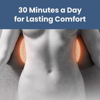Back Stretcher with Heat & Vibration – 3-in-1 Lumbar Back Massager, Rechargeable