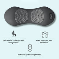 Back Stretcher with Heat & Vibration – 3-in-1 Lumbar Back Massager, Rechargeable