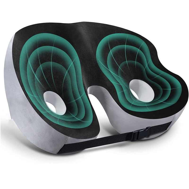 Seat Cushion for Office Chair – Memory Foam Sit Bone Cushion with Cooling Mesh