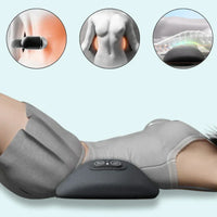 Back Stretcher with Heat & Vibration – 3-in-1 Lumbar Back Massager, Rechargeable