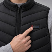 Pressing the 4-zone heat control buttons on the chest